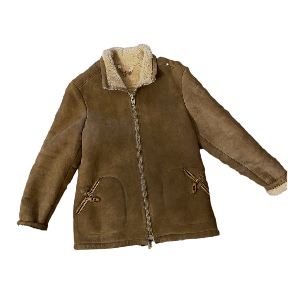 Vintage BAILY'S GLASTONBURY Genuine Sheepskin Shearling Jacket UK 12 / US 8